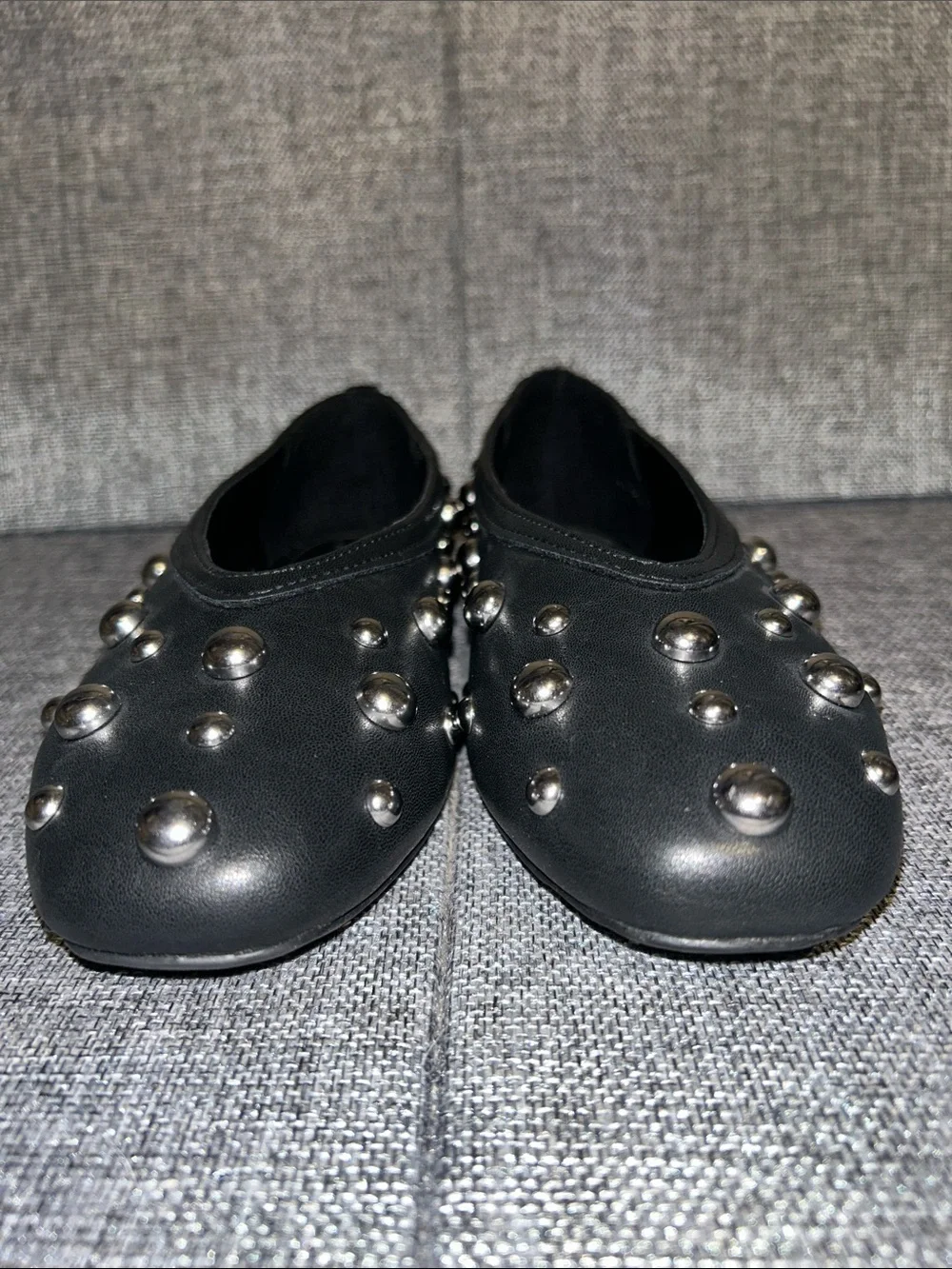 NEW - a new day Black Studded Ballet Flats - Picture 4 of 9